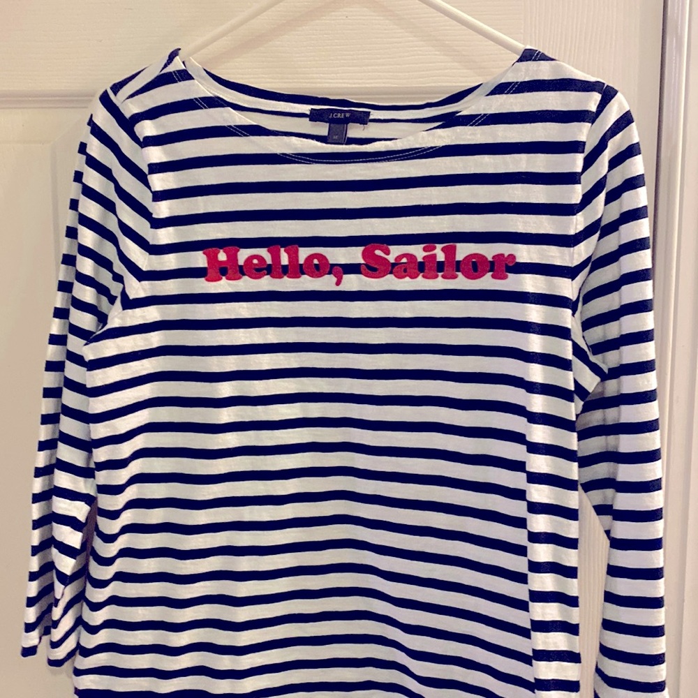 J crew top women's size medium boatneck